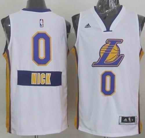 Lakers #0 Nick Young White 2014-15 Christmas Day Stitched NBA Jersey