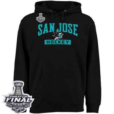 San Jose Sharks Rinkside City Pride Pullover 2016 Stanley Cup Final Patch Hoodie Black