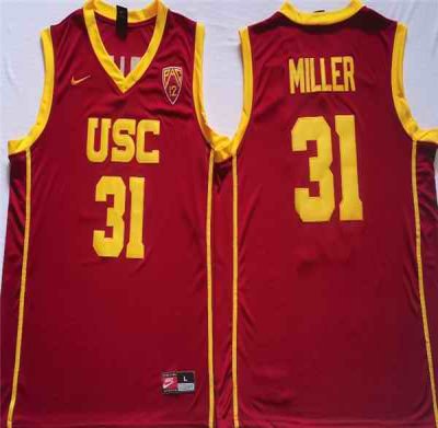 Men's USC Trojans #31 Cheryl Miller Red Stitched Jersey