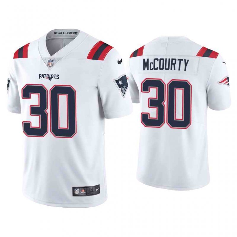 Men's New England Patriots #30 Jason McCourty 2020 White Vapor Untouchable Limited Stitched NFL Jersey