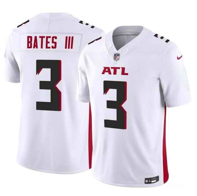 Men's Atlanta Falcons #3 Jessie Bates III White 2023 F.U.S.E. Vapor Untouchable Limited Stitched Football Jersey