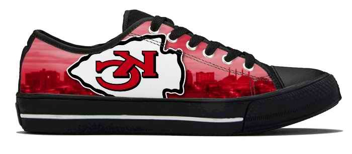 Men's Kansas City Chiefs Low Top Canvas Sneakers 003