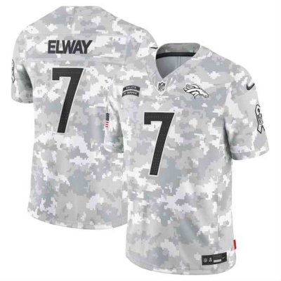 Men's Denver Broncos #7 John Elway 2024 F.U.S.E Arctic Camo Salute to Service Limited Stitched Football Jersey