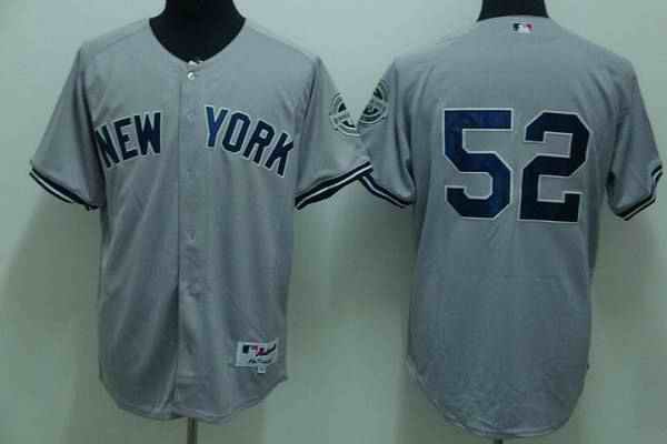 Yankees #52 C.C. Sabathia Stitched Grey MLB Jersey