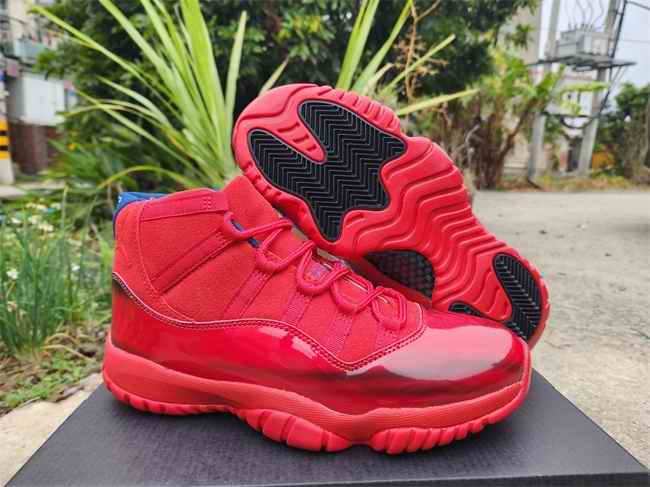 Men's Running weapon Air Jordan 11 Red Shoes 076