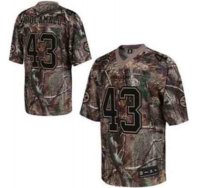 Men's Pittsburgh Steelers Customized Camouflage Realtree Collection Stitched Football Jersey