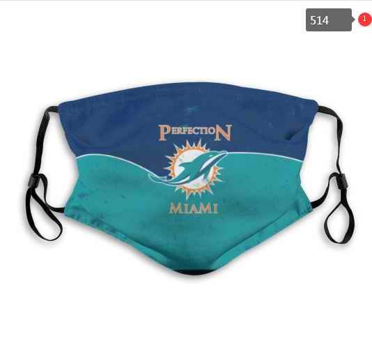 Miami Dolphins Face Mask 004 Filter Pm2.5 (Pls check description for details)