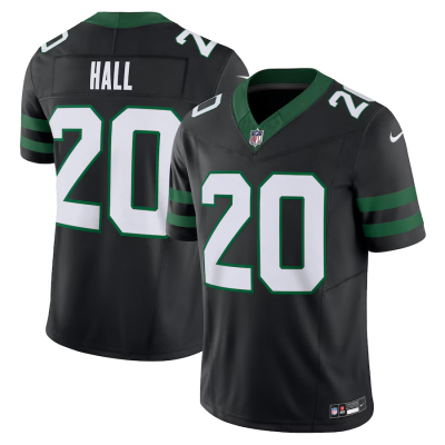 Men's New York Jets Customized Black F.U.S.E. Throwback Vapor Untouchable Limited Stitched Jersey