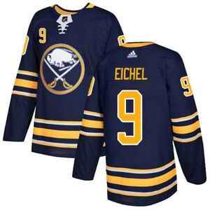 Men's Adidas Buffalo Sabres #9 Jack Eichel Navy Stitched NHL Jersey