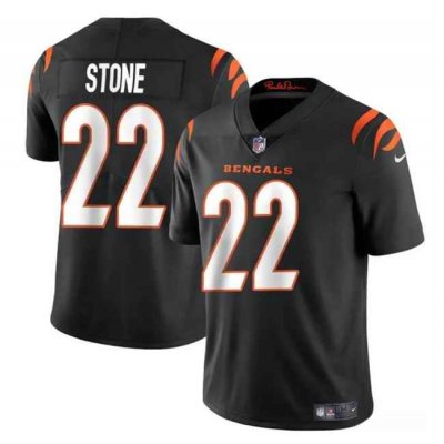 Men's Cincinnati Bengals #22 Geno Stone BLack Vapor Untouchable Limited Stitched Jersey