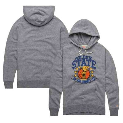 Men's Golden State Warriors 2021-2022 Grey NBA Finals Champions Trophy Tri-Blend Pullover Hoodie