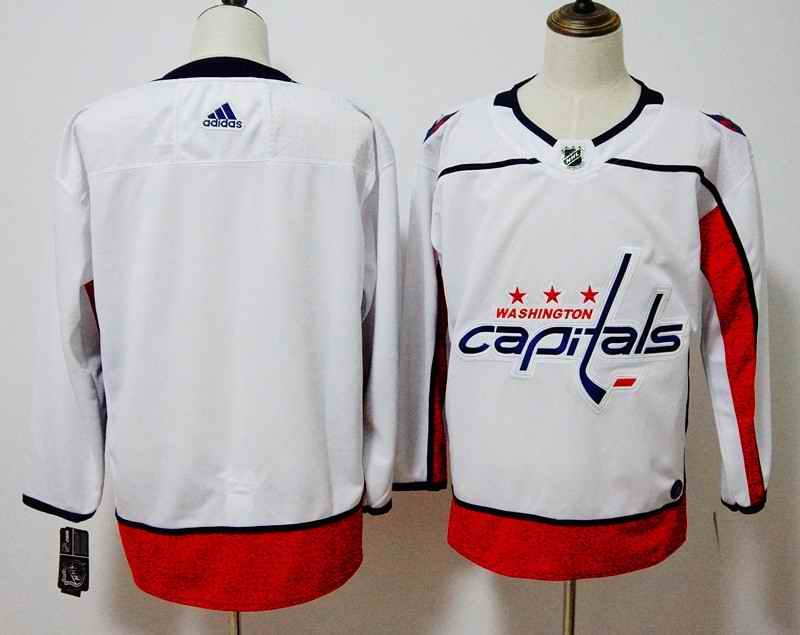 Men's Adidas Washington Capitals White Stitched NHL Jersey