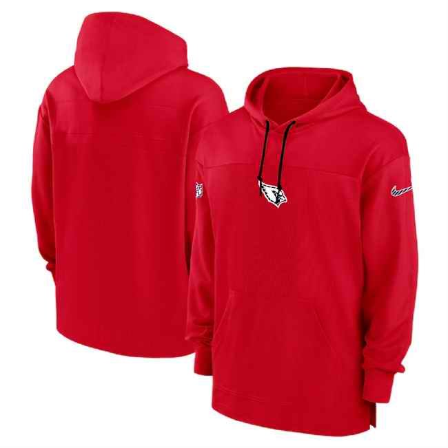 Men's Arizona Cardinals Red Performance Pullover Hoodie