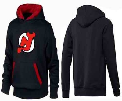 New Jersey Devils Pullover Hoodie Black & Red