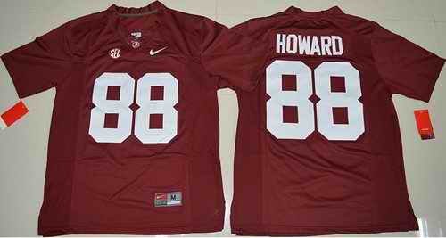 Crimson Tide #88 O. J. Howard Red Limited Stitched NCAA Jersey