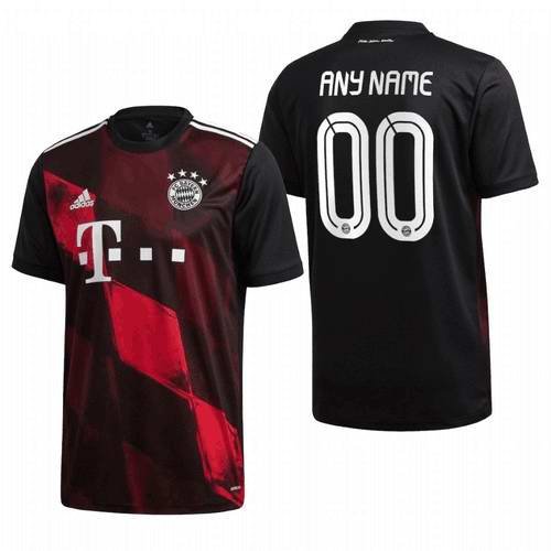 Men's FC Bayern M'nchen Customized Black Football jersey