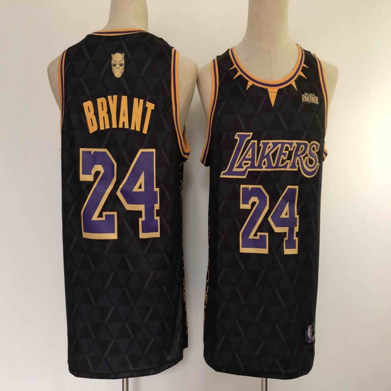 Men's Los Angeles Lakers #24 Kobe Bryant Black Stitched NBA Jersey