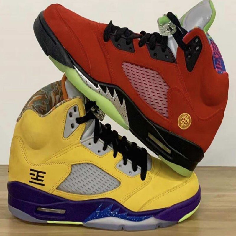 Men's Running Weapon Air Jordan 5 What The Combines Eight Celebrated Colorways CZ5725-700 Shoes 019,EUR 41