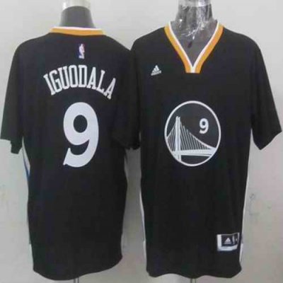 Warriors #9 Andre Iguodala New Black Alternate Stitched NBA Jersey