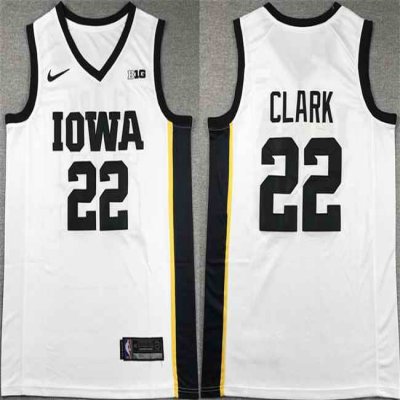 Men's Indiana Fever #22 Caitlin Clark White 2024  Stitched Jersey