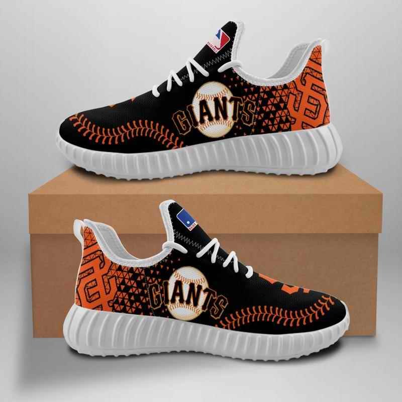 Women's San Francisco Giants Mesh Knit Sneakers/Shoes 006