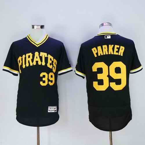 Pirates #39 Dave Parker Black Flexbase Authentic Collection Cooperstown Stitched MLB Jersey