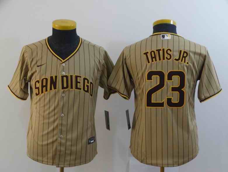 Youth San Diego Padres Fernando Tat's Jr. Green Cool Base Stitched MLB Jersey