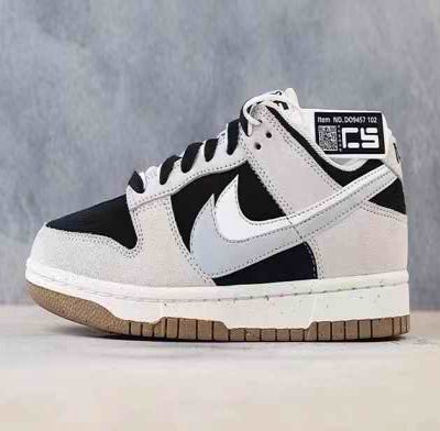 Men's Dunk Low Gray Black Shoes 0254