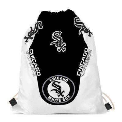 Chicago White Sox Drawstring Backpack sack / Gym bag 18 x 14 001