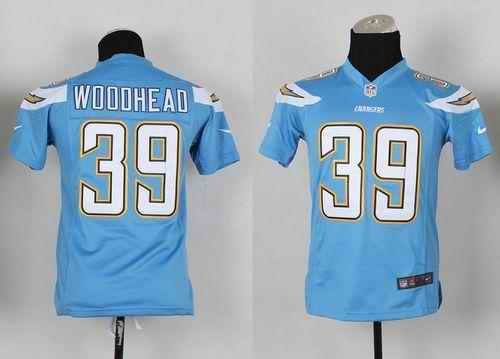 Nike Chargers #39 Danny Woodhead Electric Blue Alternate Youth Stitched NFL New Elite Jersey