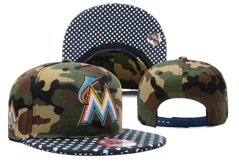 MLB Miami Marlins Stitched Snapback Hats 001