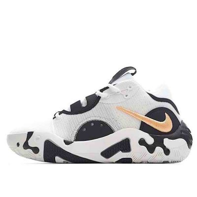 Men's Running Weapon PG 6 White/Black/Orange Shoes 004