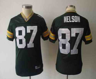 Packers #87 Jordy Nelson Green Stitched Youth NFL Jersey