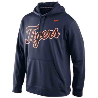 Detroit Tigers Nike Men's KO Wordmark Perfomance Navy MLB Hoodie