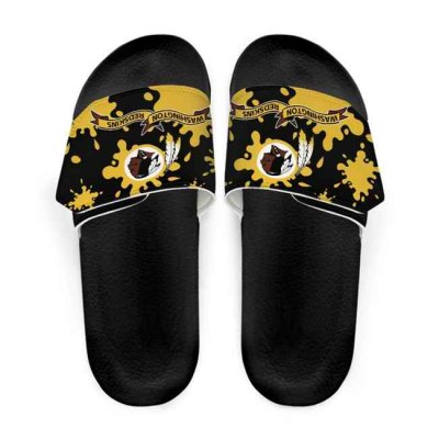 Men's Washington Commanders Beach Adjustable Slides Non-Slip Slippers/Sandals/Shoes 003