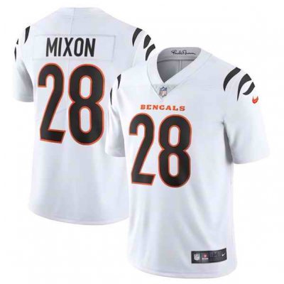 Youth Cincinnati Bengals #28 Joe Mixon New White Vapor Untouchable Limited Stitched Jersey