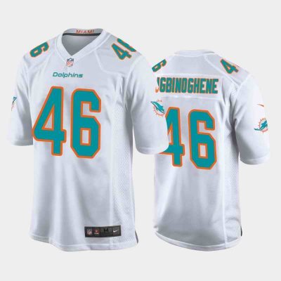 Men's Miami Dolphins #46 Noah Igbinoghene White Stitched Jersey