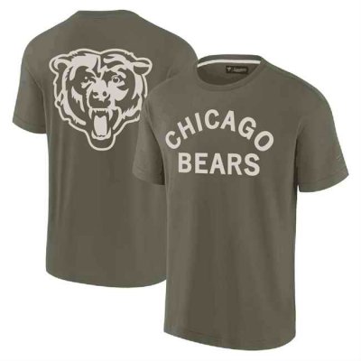 Men's Chicago Bears Olive Elements Super Soft Short Sleeve T-Shirt