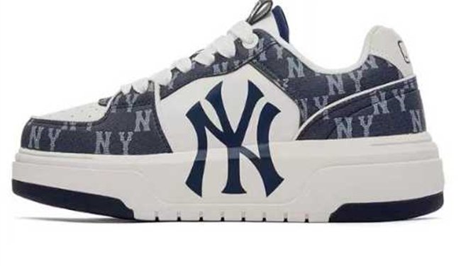 Men's New York Yankees Chunky Liner Baseball Shoes/Sneakers Navy/White 009