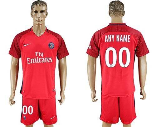 Paris Saint-Germain Personalized Red Soccer Club Jersey