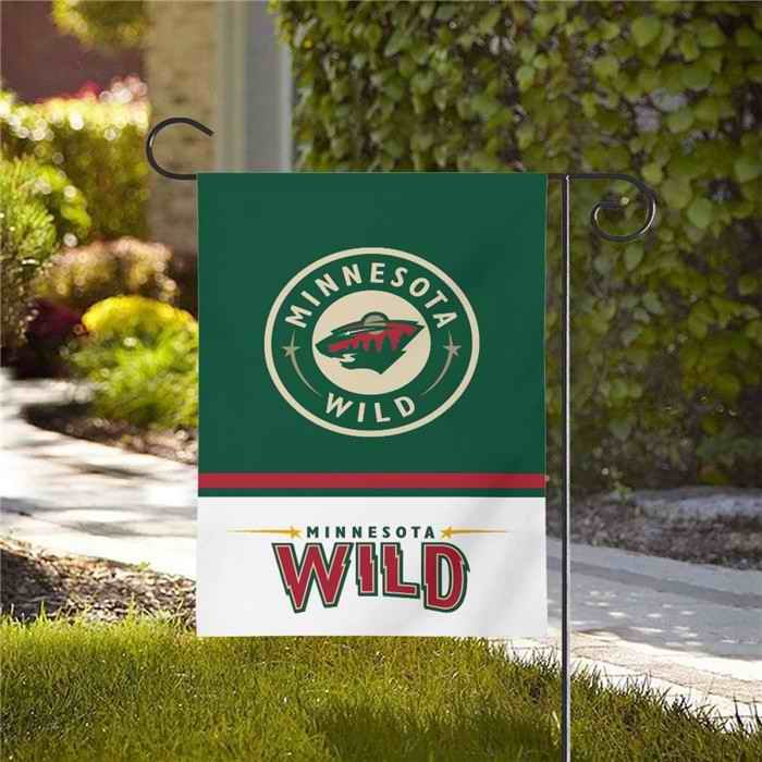 Minnesota Wild Double-Sided Garden Flag 001 (Pls check description for details)