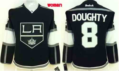 Kings #8 Drew Doughty Black Home Women's Stitched NHL Jersey