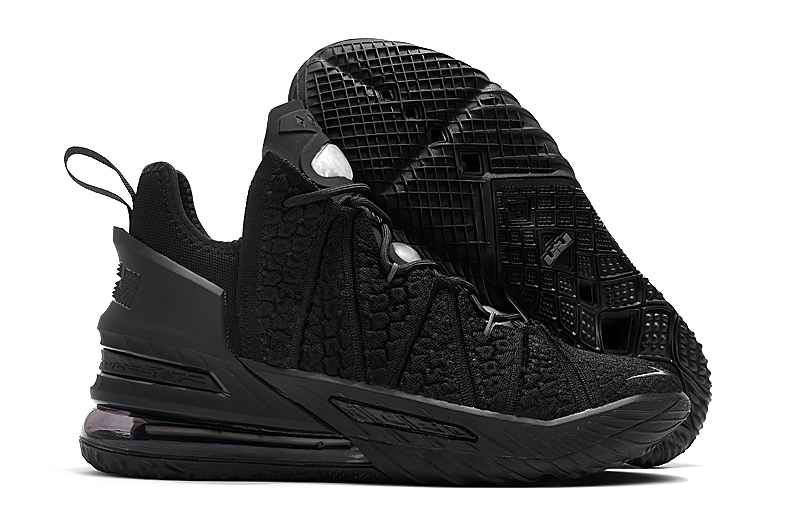 Men's Running weapon LeBron James 18 Black Shoes 019