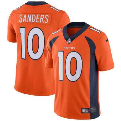 Men's Denver Broncos #10 Emmanuel Sanders Nike Orange Vapor Untouchable Limited Stitched NFL Jersey