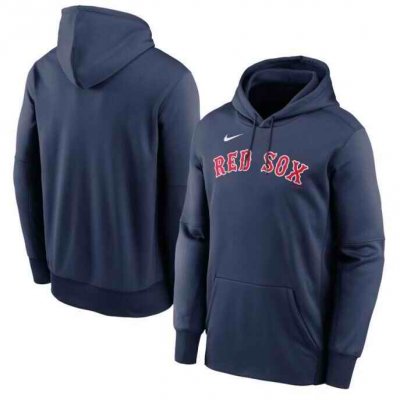 Men's Boston Red Sox Wordmark Therma Performance Pullover Hoodie