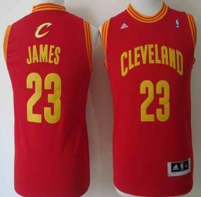 Revolution 30 Cavaliers #23 LeBron James Red Stitched Youth NBA Jersey