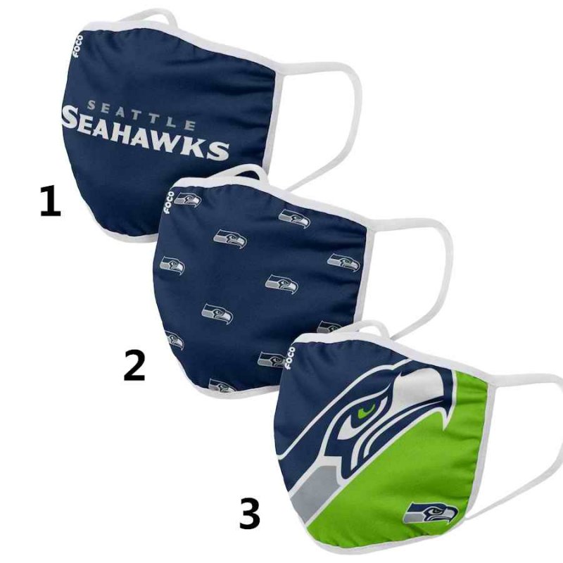 Seahawks Sports Face Mask 001 Filter Pm2.5 (Pls check description for details)