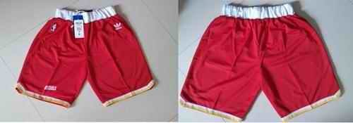 Houston Rockets Red Throwback NBA Shorts