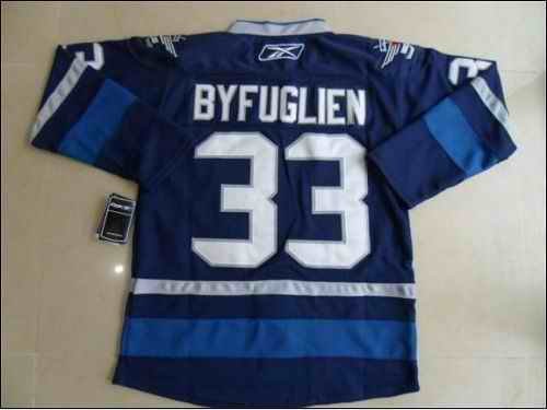 Jets #33 Dustin Byfuglien Dark Blue 2011 Style Stitched Youth NHL Jersey