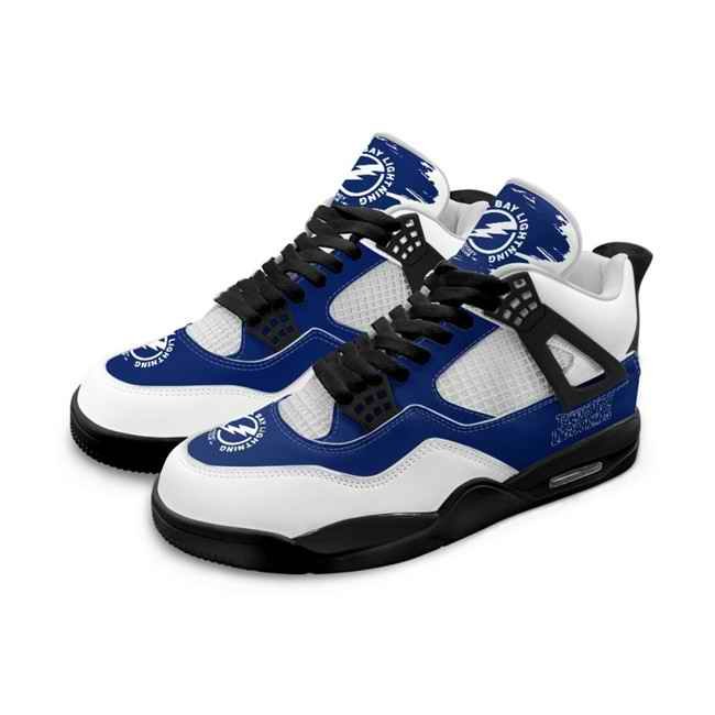 Men's Tampa Bay Lightning Running weapon Air Jordan 4 Shoes 001